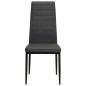 vidaXL Sillas de comedor 2 unidades tela gris oscuro