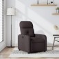 vidaXL Sillón reclinable de tela marrón oscuro vidaXL Sillón reclinable de tela marrón oscuro