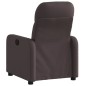 vidaXL Sillón reclinable de tela marrón oscuro vidaXL Sillón reclinable de tela marrón oscuro