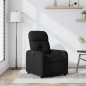 vidaXL Sillón reclinable de tela negro vidaXL Sillón reclinable de tela negro