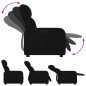 vidaXL Sillón reclinable de tela negro vidaXL Sillón reclinable de tela negro