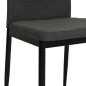 vidaXL Sillas de comedor 2 unidades tela gris oscuro