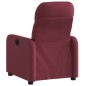 vidaXL Sillón reclinable de tela rojo tinto vidaXL Sillón reclinable de tela rojo tinto