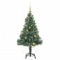 vidaXL Árbol de Navidad artificial con 150 LEDs bolas y nieve 120 cm vidaXL Árbol de Navidad artificial con 150 LEDs bolas y nieve 120 cm
