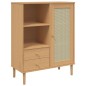 vidaXL Aparador alto SENJA aspecto de ratán madera marrón 90x40x112 cm vidaXL Aparador alto SENJA aspecto de ratán madera marrón 90x40x112 cm