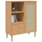 vidaXL Aparador alto SENJA aspecto de ratán madera marrón 90x40x112 cm vidaXL Aparador alto SENJA aspecto de ratán madera marrón 90x40x112 cm