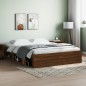 vidaXL Estructura de cama roble marrón 140x190 cm
