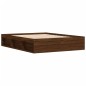 vidaXL Estructura de cama roble marrón 140x190 cm