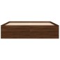 vidaXL Estructura de cama roble marrón 140x190 cm