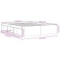 vidaXL Estructura de cama roble marrón 140x190 cm