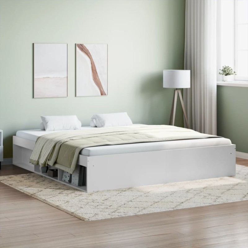 vidaXL Estructura de cama blanco 180x200 cm