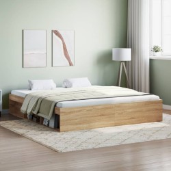 vidaXL Estructura de cama roble Sonoma 180x200 cm