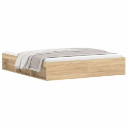 vidaXL Estructura de cama roble Sonoma 180x200 cm