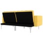 vidaXL Sofá cama de tela amarillo vidaXL Sofá cama de tela amarillo