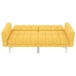 vidaXL Sofá cama de tela amarillo vidaXL Sofá cama de tela amarillo