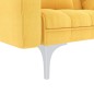 vidaXL Sofá cama de tela amarillo vidaXL Sofá cama de tela amarillo