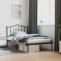 vidaXL Estructura de cama con cabecero metal negro 100x190 cm vidaXL Estructura de cama con cabecero metal negro 100x190 cm