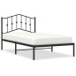vidaXL Estructura de cama con cabecero metal negro 100x190 cm vidaXL Estructura de cama con cabecero metal negro 100x190 cm