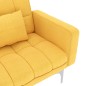 vidaXL Sofá cama de tela amarillo vidaXL Sofá cama de tela amarillo