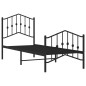 vidaXL Estructura de cama con cabecero y estribo metal negro 75x190 cm vidaXL Estructura de cama con cabecero y estribo metal negro 75x190 cm
