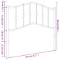 vidaXL Cabecero de metal negro 100 cm vidaXL Cabecero de metal negro 100 cm