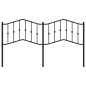 vidaXL Cabecero de metal negro 160 cm vidaXL Cabecero de metal negro 160 cm