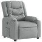 vidaXL Sillón reclinable de tela gris claro vidaXL Sillón reclinable de tela gris claro
