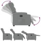 vidaXL Sillón reclinable de tela gris claro vidaXL Sillón reclinable de tela gris claro