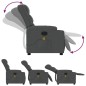 vidaXL Sillón de masaje reclinable de tela gris oscuro vidaXL Sillón de masaje reclinable de tela gris oscuro