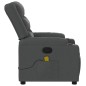 vidaXL Sillón de masaje reclinable de tela gris oscuro vidaXL Sillón de masaje reclinable de tela gris oscuro