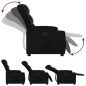 vidaXL Sillón reclinable de cuero sintético negro vidaXL Sillón reclinable de cuero sintético negro