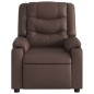 vidaXL Sillón de masaje reclinable cuero sintético marrón vidaXL Sillón de masaje reclinable cuero sintético marrón