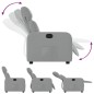 vidaXL Sillón reclinable de tela gris claro vidaXL Sillón reclinable de tela gris claro