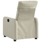 vidaXL Sillón reclinable de cuero sintético crema vidaXL Sillón reclinable de cuero sintético crema