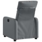 vidaXL Sillón reclinable de cuero sintético gris vidaXL Sillón reclinable de cuero sintético gris