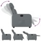 vidaXL Sillón reclinable de cuero sintético gris vidaXL Sillón reclinable de cuero sintético gris