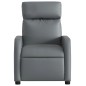vidaXL Sillón reclinable de cuero sintético gris vidaXL Sillón reclinable de cuero sintético gris