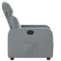 vidaXL Sillón reclinable de cuero sintético gris vidaXL Sillón reclinable de cuero sintético gris