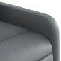 vidaXL Sillón reclinable de cuero sintético gris vidaXL Sillón reclinable de cuero sintético gris