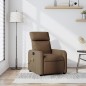 vidaXL Sillón reclinable con masaje de tela marrón vidaXL Sillón reclinable con masaje de tela marrón