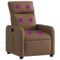 vidaXL Sillón reclinable con masaje de tela marrón vidaXL Sillón reclinable con masaje de tela marrón