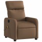 vidaXL Sillón reclinable con masaje de tela marrón vidaXL Sillón reclinable con masaje de tela marrón