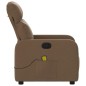 vidaXL Sillón reclinable con masaje de tela marrón vidaXL Sillón reclinable con masaje de tela marrón