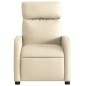 vidaXL Sillón reclinable de tela crema vidaXL Sillón reclinable de tela crema