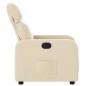 vidaXL Sillón reclinable de tela crema vidaXL Sillón reclinable de tela crema