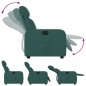 vidaXL Sillón reclinable de tela verde oscuro vidaXL Sillón reclinable de tela verde oscuro