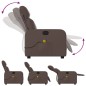 vidaXL Sillón de masaje reclinable cuero sintético marrón vidaXL Sillón de masaje reclinable cuero sintético marrón