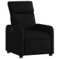 vidaXL Sillón reclinable de tela negro vidaXL Sillón reclinable de tela negro