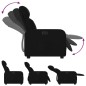 vidaXL Sillón reclinable de tela negro vidaXL Sillón reclinable de tela negro
