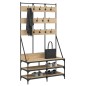 vidaXL Perchero con zapatero roble Sonoma 100x40x184 cm vidaXL Perchero con zapatero roble Sonoma 100x40x184 cm